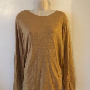 Gold glittery top